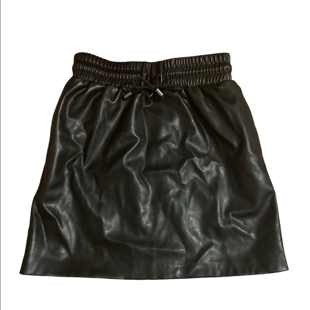 Topshop leather skirt